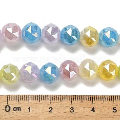 Electroplate Glass Beads Strands&nbsp;EGLA-P066-06A-10mm-01
