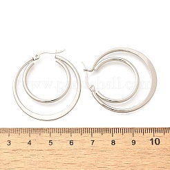 201 Stainless Steel Earrings&nbsp;EJEW-Q026-06P-B