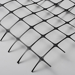 プラスチック製の鶏とアヒルのメッシュフェンスアクセサリー  ブラック  500~505x0.2mm  15 m /ロール&nbsp;AJEW-WH0817-003