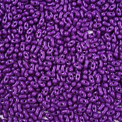 不透明なアクリルビーズ  ピーナッツ  暗紫色  6.5x4x3mm  穴：1.5mm  約199個/10g&nbsp;X1-MACR-T048-02W