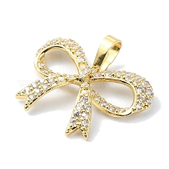Rack Plating Brass Pave Cubic Zirconia Pendants&nbsp;KK-M282-27G