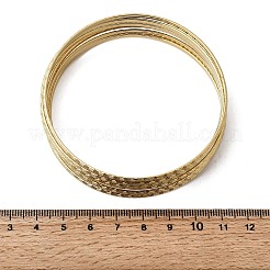 7Pcs 201 Stainless Steel Bangles for Women&nbsp;BJEW-Z151-04G-03