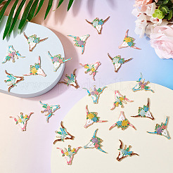 24Pcs 6 Styles Alloy Enamel Pendants&nbsp;ENAM-TA0002-51