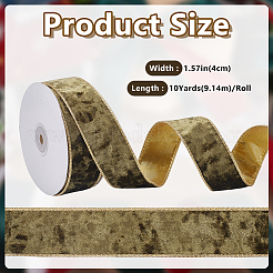 Christmas Themes Polyester Ribbon&nbsp;OCOR-WH0111-115A