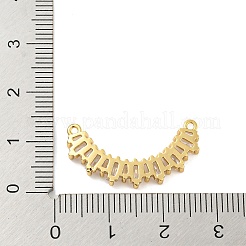 キュービックジルコニアペンダント付き真鍮  ゴールドカラー  長方形  13x25x2.5mm  穴：1.2mm&nbsp;LS-KK-Z032-01F-G