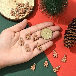 20Pcs Christmas Theme Opaque Resin Pendants&nbsp;RESI-YW0004-85