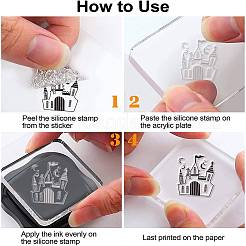 9 Sheets 9 Style PVC Plastic Stamps&nbsp;DIY-GL0002-84J