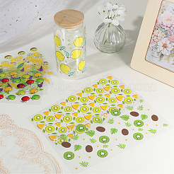 8個 8スタイル PVCプラスチック 防水装飾ステッカーラベル  混合図形  250x120x0.2mm  1個/スタイル&nbsp;DIY-SP0004-93C