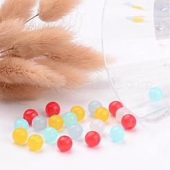 Imitation Jade Acrylic Beads&nbsp;X-SACR-S188-08mm-M