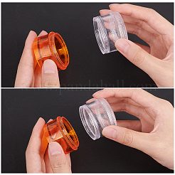 プラスチックピルボックス  薬箱旅行  7コンパートメント  フラットラウンド  カラフル  15.5x4.2cm&nbsp;CON-BC0001-14