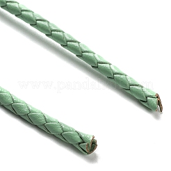 編み込みレザーコード  アクアマリン  3mm  50ヤード/バンドル&nbsp;VL3mm-14