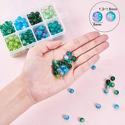 Baking Paint Crackle Glass Beads&nbsp;CCG-PH0002-10