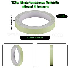 ステージ用光るペット粘着テープ 10m  階段  暗闇で光る  緑黄  1.5cm  約10m /ロール&nbsp;AJEW-SP0002-35A-02