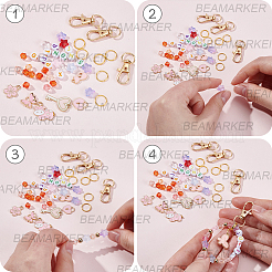DIY Keychain Making Findings Kits&nbsp;DIY-BM0002-85