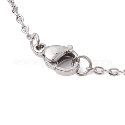 Star Alloy Cable Chain Pendant Necklaces for Women&nbsp;NJEW-JN05039