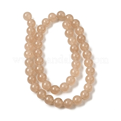 Natural White Jade Beads Strands&nbsp;G-H348-8mm-02