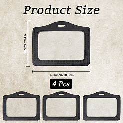 4Pcs Imitation Leather ID Card Holder&nbsp;AJEW-CL0001-78B