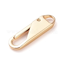 Zinc Alloy Replacement Zipper Pull Tabs&nbsp;PALLOY-WH0068-38LG
