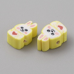 Cartoon Handmade Polymer Clay Beads&nbsp;CLAY-WH0011-03C