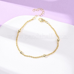 Brass Satellite Chains Bracelets for Women&nbsp;BJEW-C140-18G