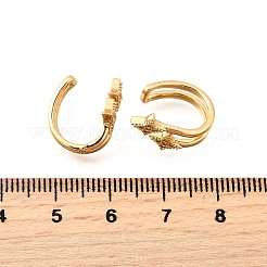 真鍮マイクロペーブクリアキュービックジルコニアカフイヤリング  スター  18KGP本金メッキ  16.5x11.5x11mm&nbsp;EJEW-F370-04G