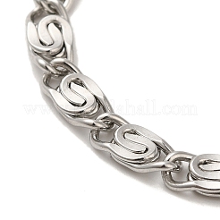 304 Stainless Steel Lumachina Chain Bracelets&nbsp;BJEW-C079-01C-P