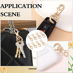 8Pcs Alloy Swivel Clasps&nbsp;HJEW-ME00048