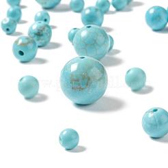 340個4サイズのナチュラルハウライトビーズ  染め＆加熱  ラウンド  4mm / 6mm / 8mm / 10mm  穴：1mm&nbsp;G-LS0001-20