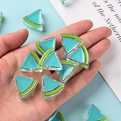 Transparent Enamel Acrylic Beads&nbsp;TACR-S155-001G
