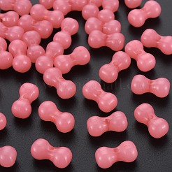 模造ゼリーアクリルビーズ  骨の形  ミックスカラー  9x17.5x8.5mm  穴：1.8mm  約600個/500g&nbsp;MACR-S373-96-EM