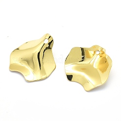 真鍮チャーム  カドミウムフリー＆ニッケルフリー＆鉛フリー  花びらの形  18KGP本金メッキ  26.5x25x7mm  穴：2mm&nbsp;KK-J279-03G-NR
