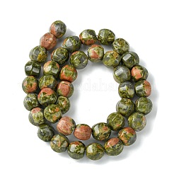 Natural Unakite Beads Strands&nbsp;G-H023-A02-01