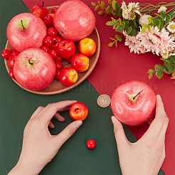 34Pcs 3 Style Plastic Imitation Apple&nbsp;AJEW-PH0011-35