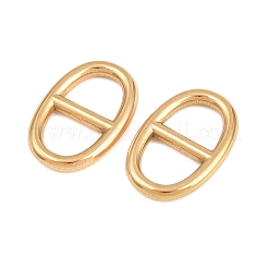 304 Stainless Steel Oval Links Connector Charms&nbsp;STAS-F366-02A-G
