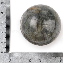 天然ラブラドライト球体ビーズ  穴なし/ドリルなし  丸いボールビーズ  39~41mm&nbsp;G-I367-07D