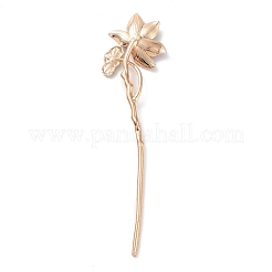 Alloy Enamel Lotus Hair Sticks&nbsp;OHAR-PW0006-24F
