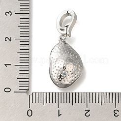 Brass European Dangle Charms Bails&nbsp;KK-K388-57P