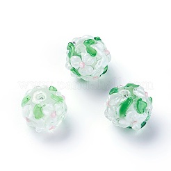Handmade Bumpy Lampwork Beads&nbsp;LAMP-E021-07O
