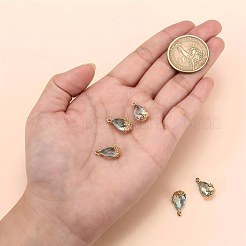 5Pcs 5 Colors Transparent Glass Pendants&nbsp;GLAA-YW0005-79