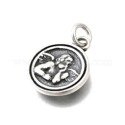 925 Sterling Silver Thinking Angel Charms&nbsp;STER-G046-05AS