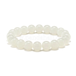 10MM Imitation Jade Glass Round Beads Stretch Bracelet for Women&nbsp;BJEW-JB07422