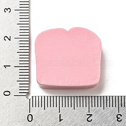 春の桜をテーマにした不透明樹脂トーストデコデンカボション  模造食品  食べ物  20x23x8mm&nbsp;RESI-E055-02F