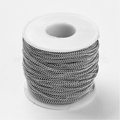 Tarnish Resistant 304 Stainless Steel Twist Chains&nbsp;CHS-R004-0.6mm