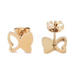 PVD Vacuum Plating 304 Stainless Steel Stud Earrings for Women&nbsp;EJEW-A048-48G-G