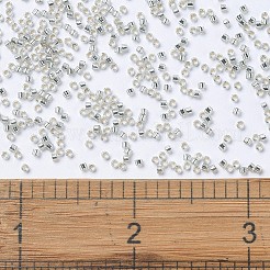 MIYUKIデリカビーズ  シリンダー  日本製シードビーズ  11/0  （db1211)シルバーライニンググレーミスト  1.3x1.6mm  穴：0.8mm  約2000個/10g&nbsp;X-SEED-J020-DB1211