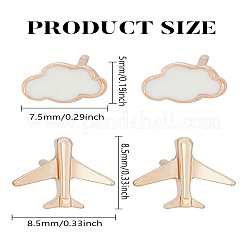1 Pair Zinc Alloy Stud Earrings&nbsp;EJEW-LP0009-08