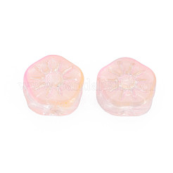 Two Tone Transparent Spray Painted Glass Beads&nbsp;GLAA-T022-23-C03