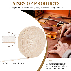 Flat PU Leather Cord&nbsp;LC-WH0008-02A