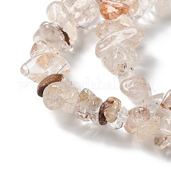 天然石ルチルクォーツビーズ連売り  チップ  5~8x5~8mm  穴：1mm  約31.5インチ&nbsp;G-M205-96