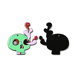 Halloween Printed Acrylic Pendants&nbsp;SACR-G026-01G